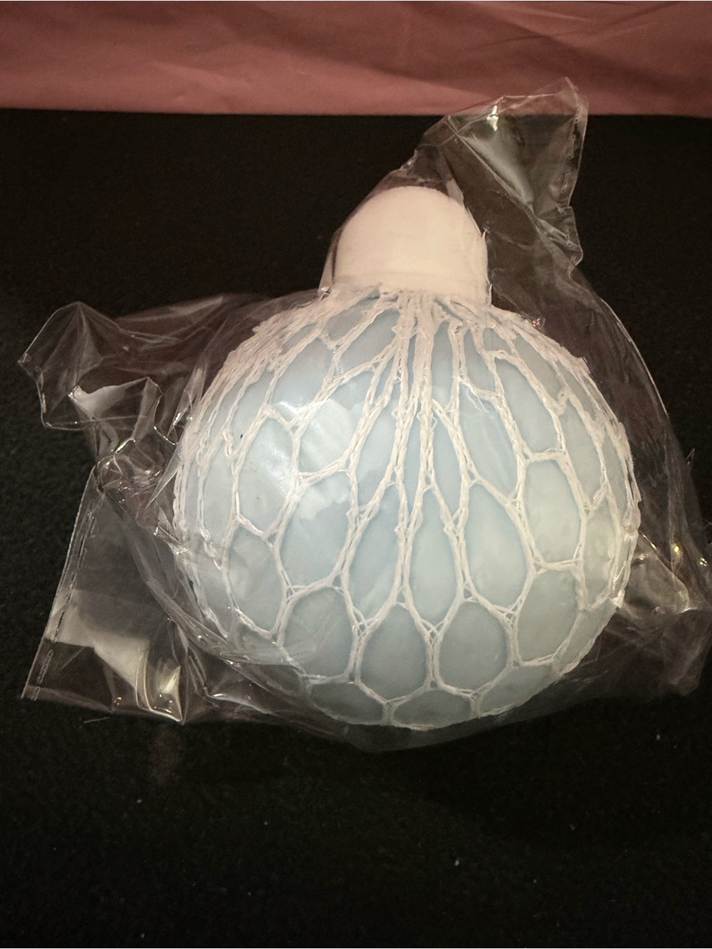 Light Blue Netted Bauble Ornament